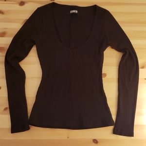 Reformation ribbed tencel Marielle shirt